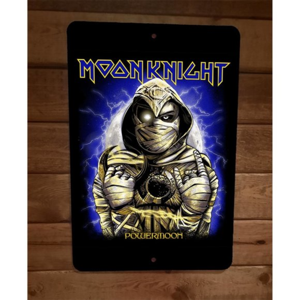 Iron‎ Moon Knight Powermoon Maiden 8x12 Metal Wall Sign